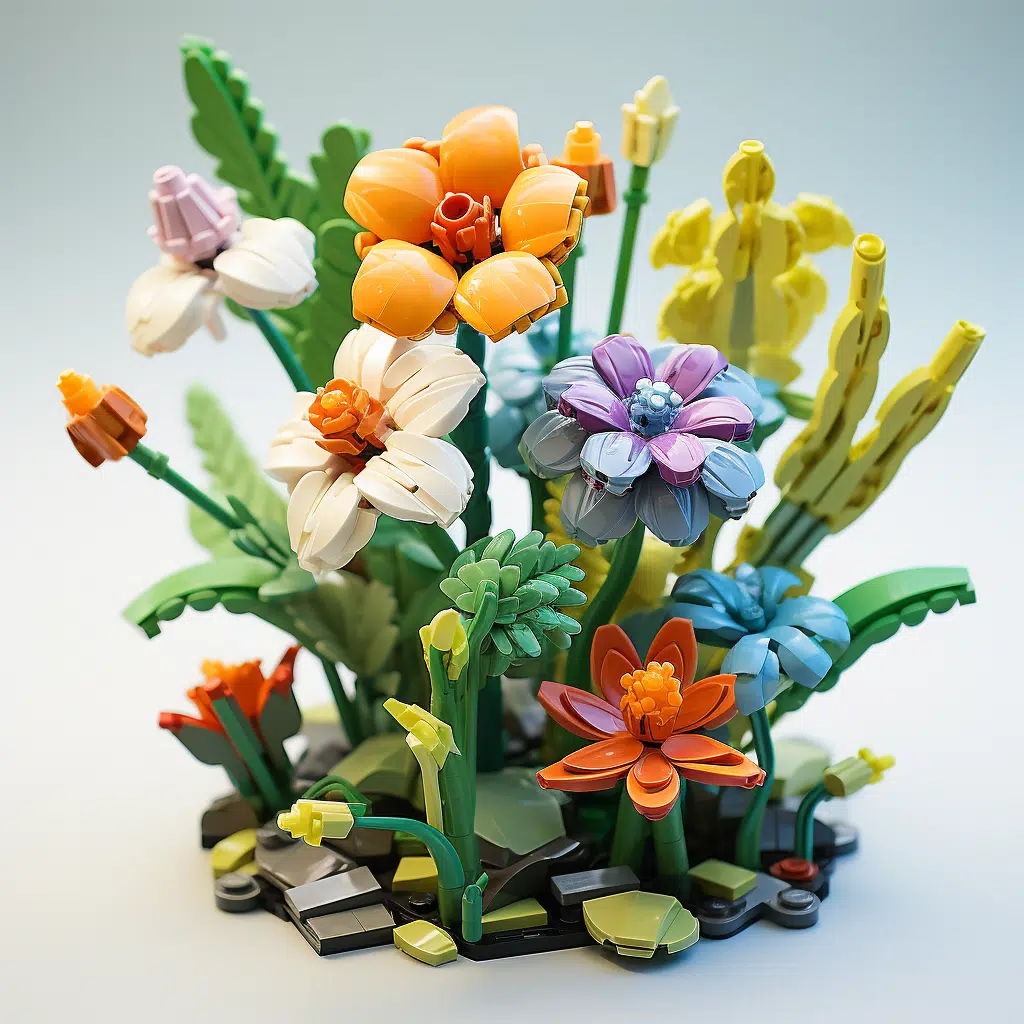 LEGO Icons Wildflower Bouquet 10313 Artificial Flowers with Poppies and  Lavender, Anniversary and Mother is Day Gift for Wife, Unique Home D